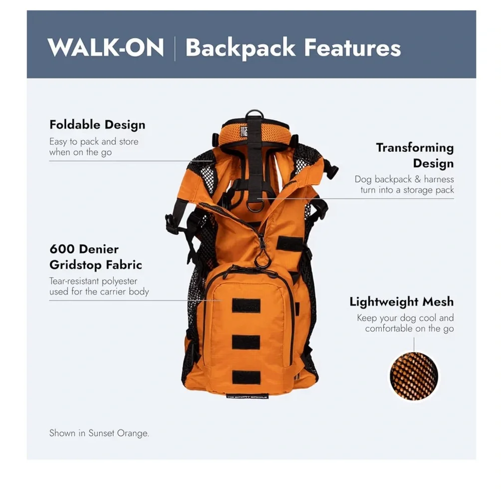 Black K9 Sport Sack Walk On Backpack Set